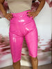 Männer PVC Stretch Radler Hose (TR27) pink - auf Lager