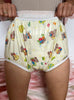 PVC flannel diaper pants adult baby in white - in stock