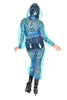 Unisex PVC Ganzanzug Regenanzug blau glasklar