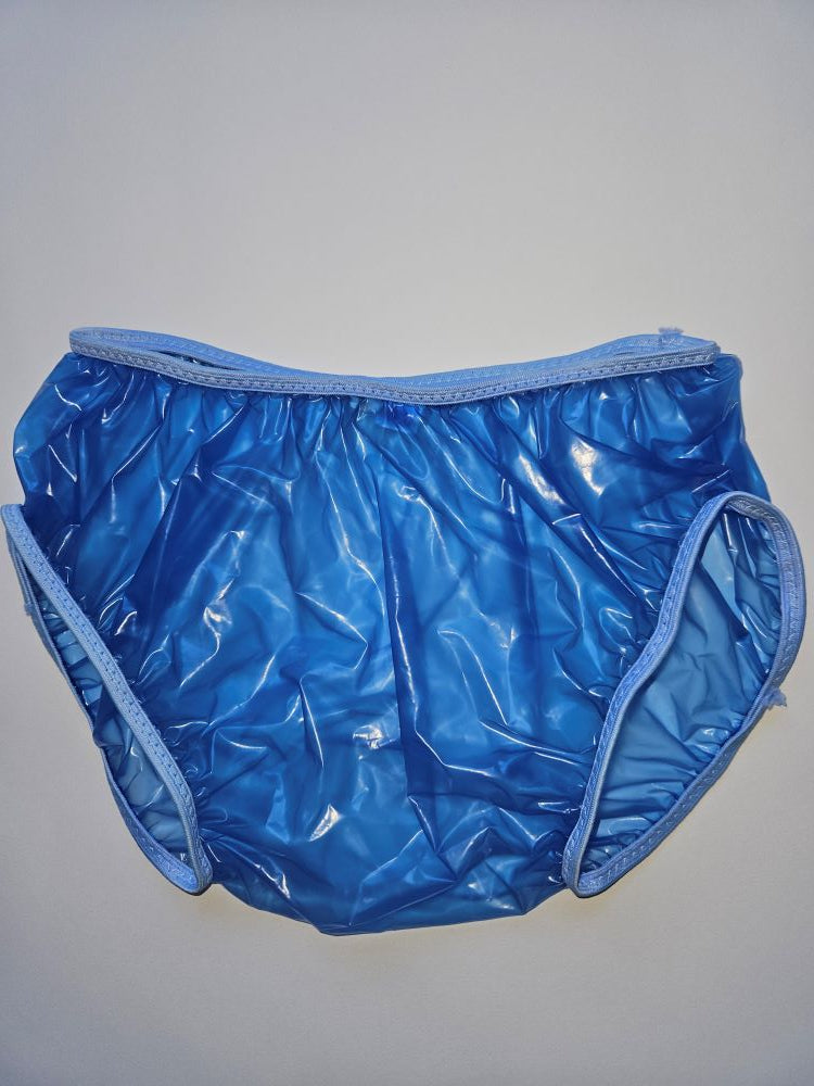 Unisex Schlüpfer Euroflex Gummi-PVC blau transparent