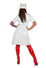 PVC Vintage Krankenschwester Kleid weiss