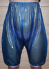 Knielange Hose Gummi-PVC Euroflex blau transparent