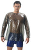 PVC Langarm Shirt mit Rückenreißverschluss (PW307) schwarz transparent