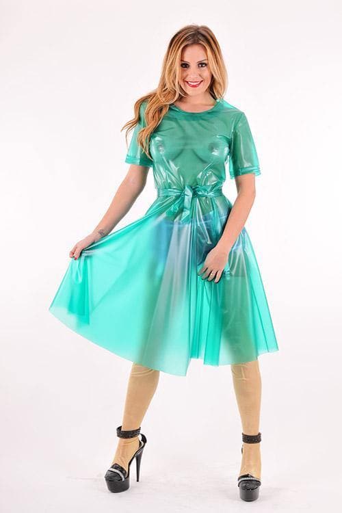 Kurzes Krankenschwester Kleid (DR31) - Plastikwäsche zum Verlieben