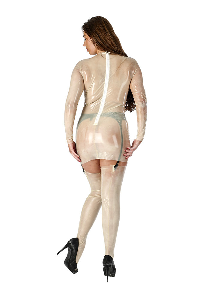 Sexy Latex Kleid transparent