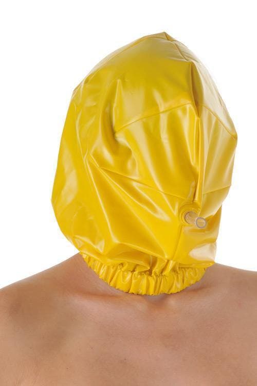 PVC Haube Maske mit Reißverschluss und Atemrohr (HO13) - Plastikwäsche zum Verlieben
