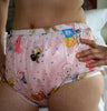 Comfort PVC button diaper pants rubber pants pink child motif - in stock
