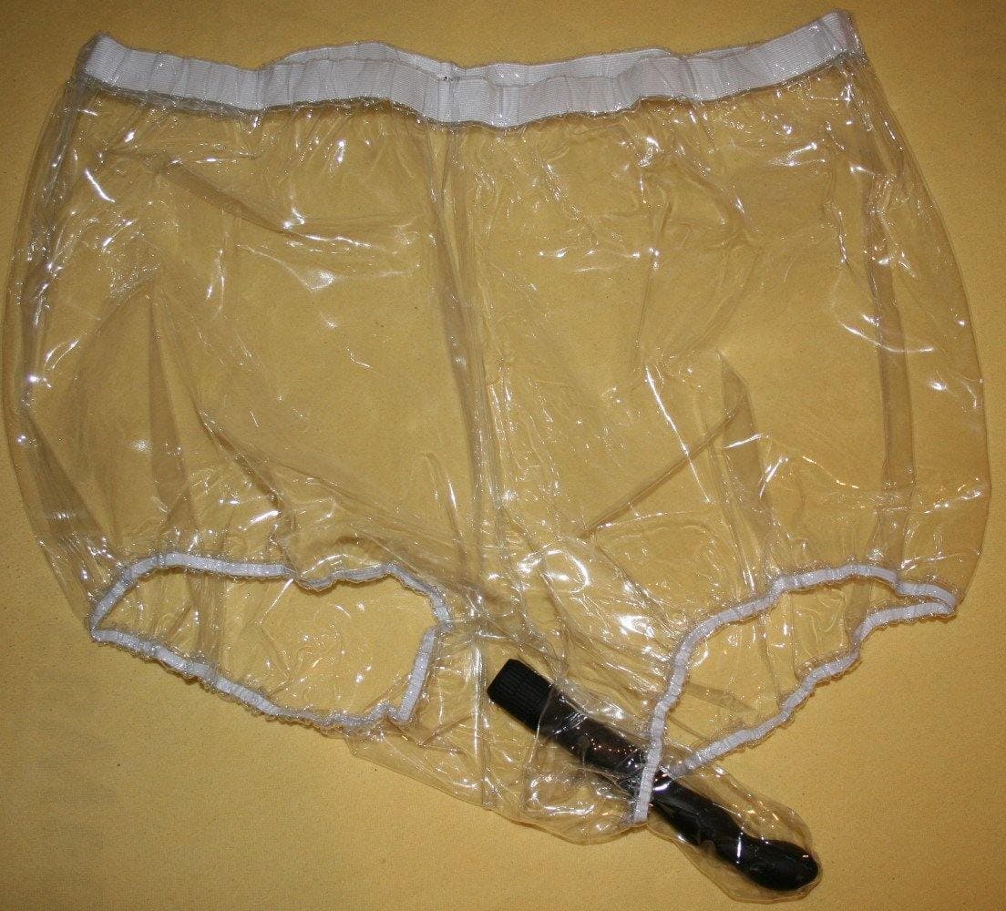 Damen Schlüpfer mit Innen"kondom" (PA31) - Plastikwäsche zum Verlieben