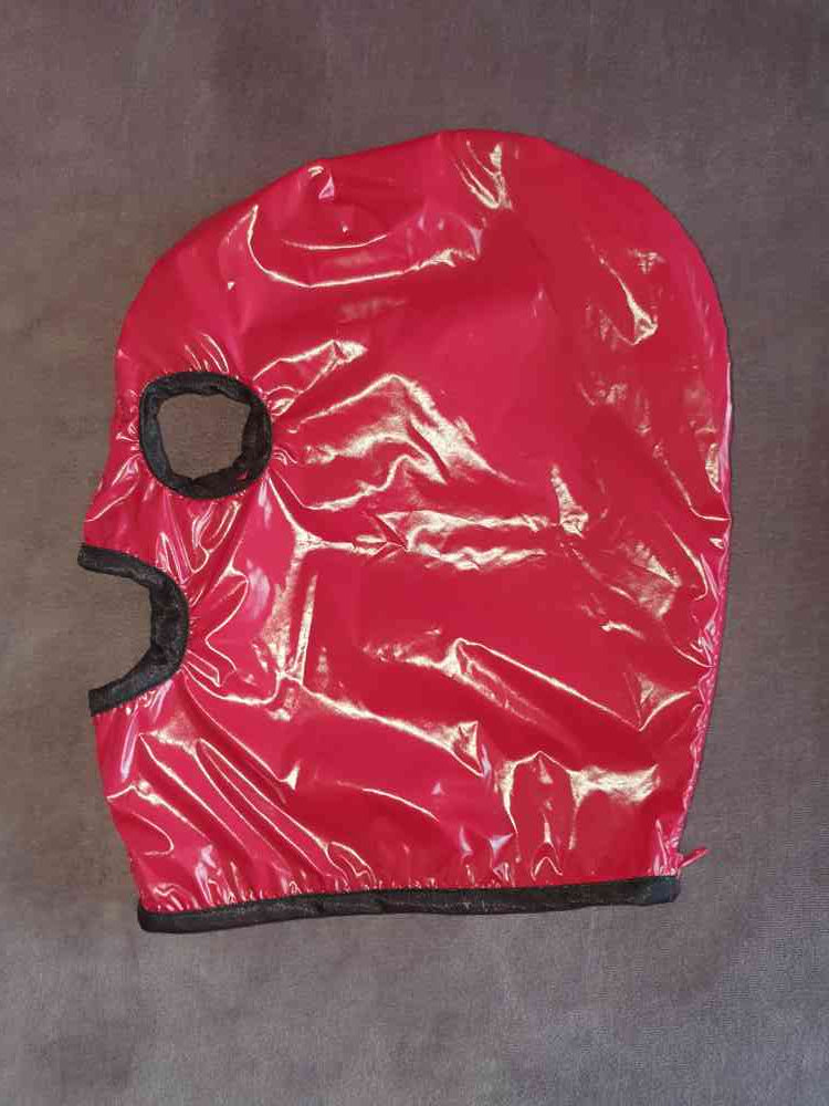 PVC Glanznylon Maske rot 60cm - auf Lager