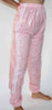 PVC Nylon Glanznylon Jogginghose rosa
