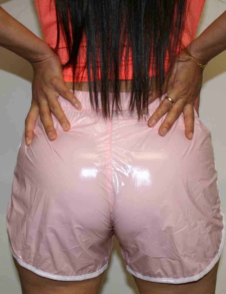 PVC Shorts Hot Pants rosa