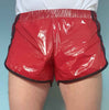 PVC Shorts Hot Pants rot