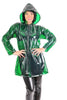 Laden Sie das Bild in den Galerie-Viewer, PVC Damen Regenjacke (RA08) grün