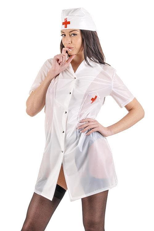 Krankenschwester Kleid (UN09) - Plastikwäsche zum Verlieben